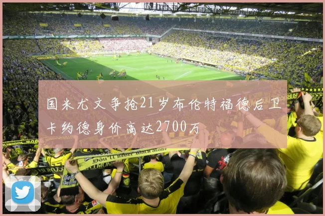国米尤文争抢21岁布伦特福德后卫卡约德身价高达2700万